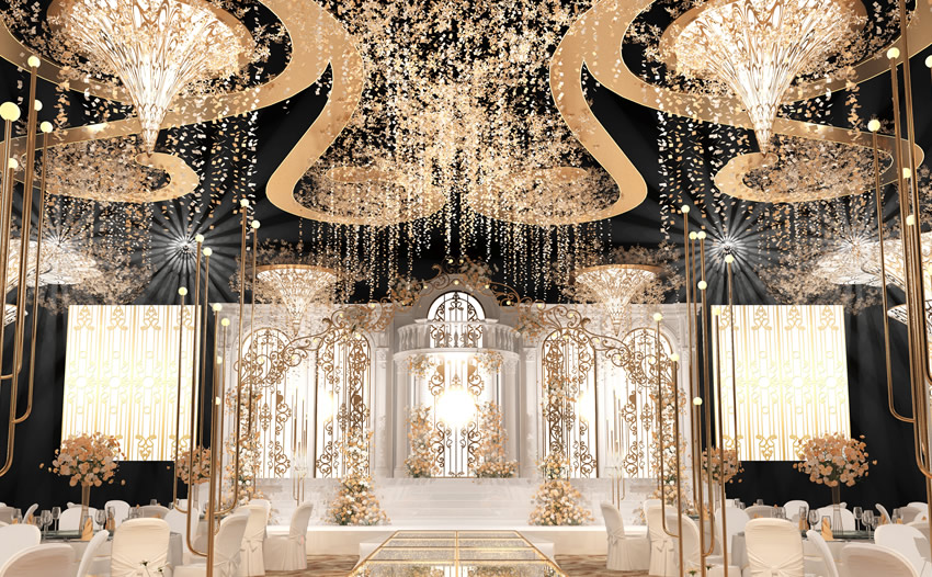黑水花木兰喜事汇金色大厅效果展示